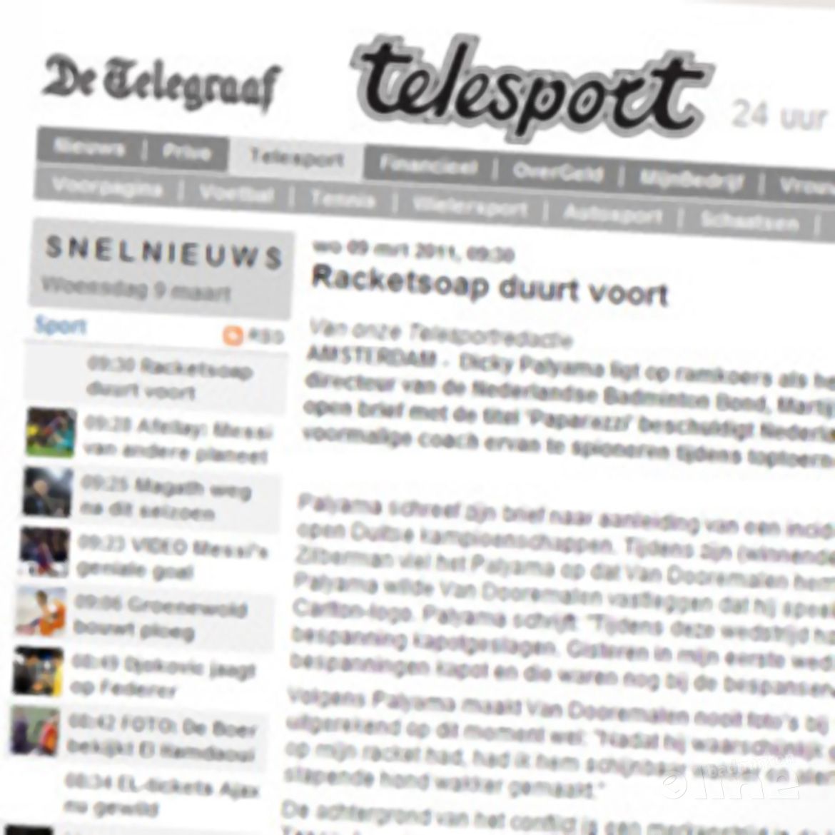 Racketsoap duurt voort Racketsoap duurt voort