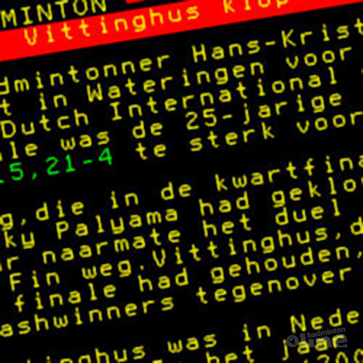 Vittinghus klopt Lang in finale Vittinghus klopt Lang in finale