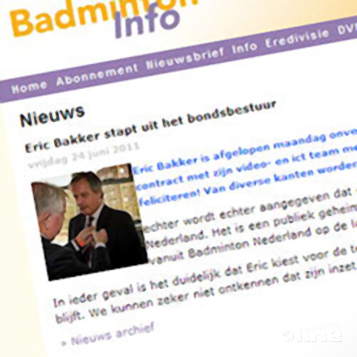 Niets is wat het lijkt in het badminton! Niets is wat het lijkt in het badminton!