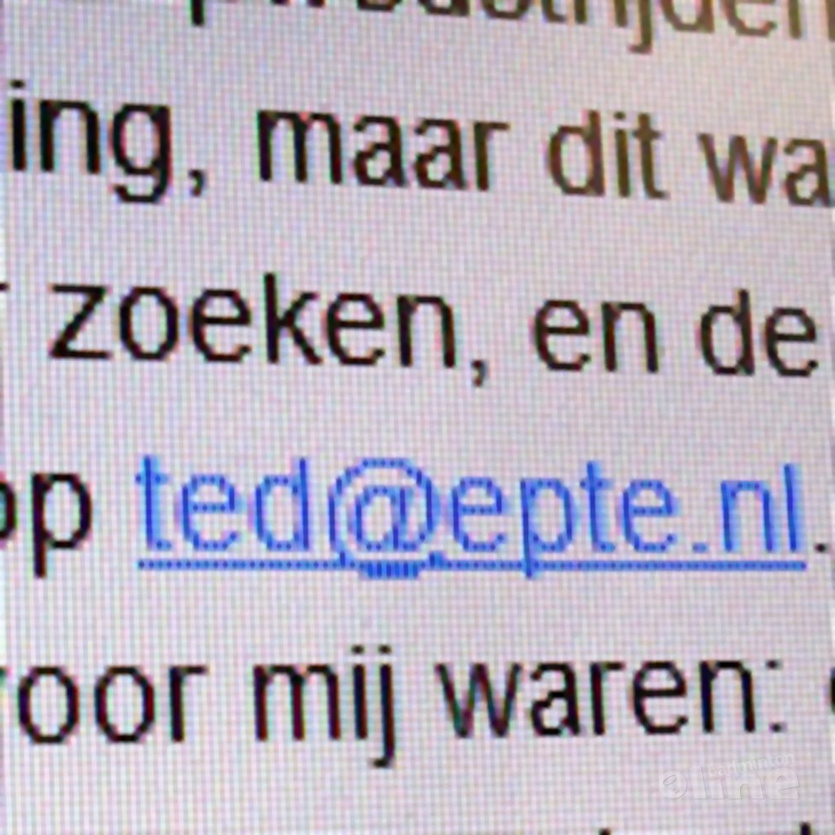 Eerste reactie Ted van der Meer zelf Eerste reactie Ted van der Meer zelf