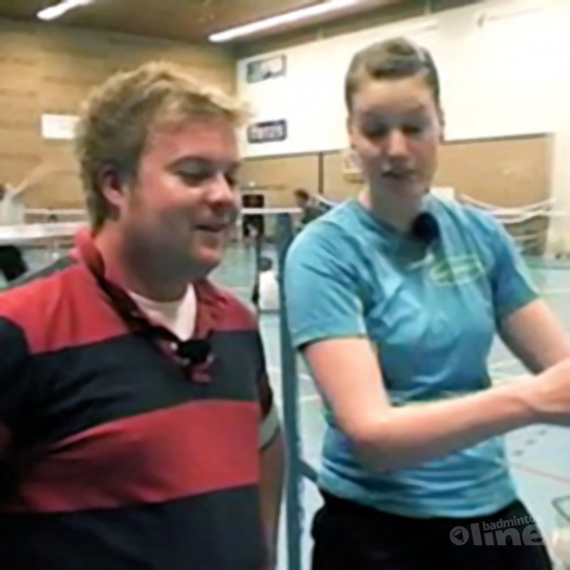 Justin Teeuwen geeft badmintonles bij AMOR in Groningen Justin Teeuwen geeft badmintonles bij AMOR in Groningen