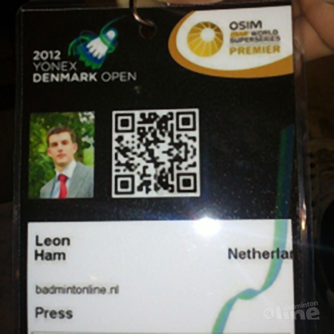 Leon Ham bij de Denmark Open: woensdag met Peter Gade Leon Ham bij de Denmark Open: woensdag met Peter Gade