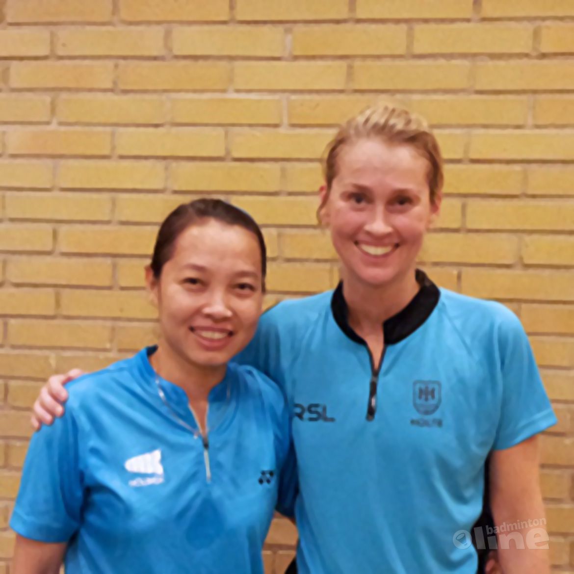 Huynh speelde tegen badmintonicoon en dertienvoudig Deens kampioene Camilla Martin Huynh speelde tegen badmintonicoon en dertienvoudig Deens kampioene Camilla Martin