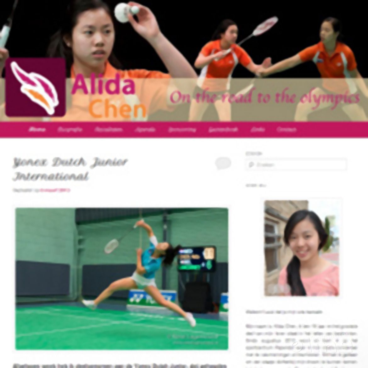 Alida Chen presenteert haar nieuwe website Alida Chen presenteert haar nieuwe website