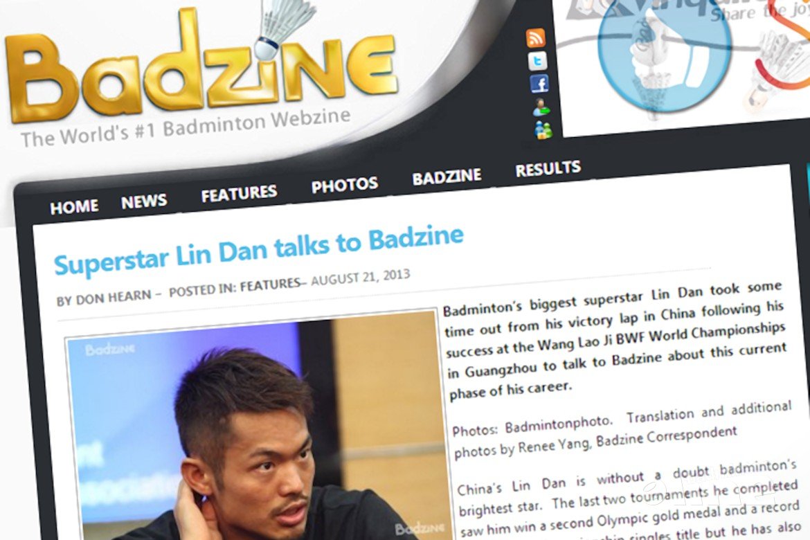 Superstar Lin Dan talks to Badzine Superstar Lin Dan talks to Badzine