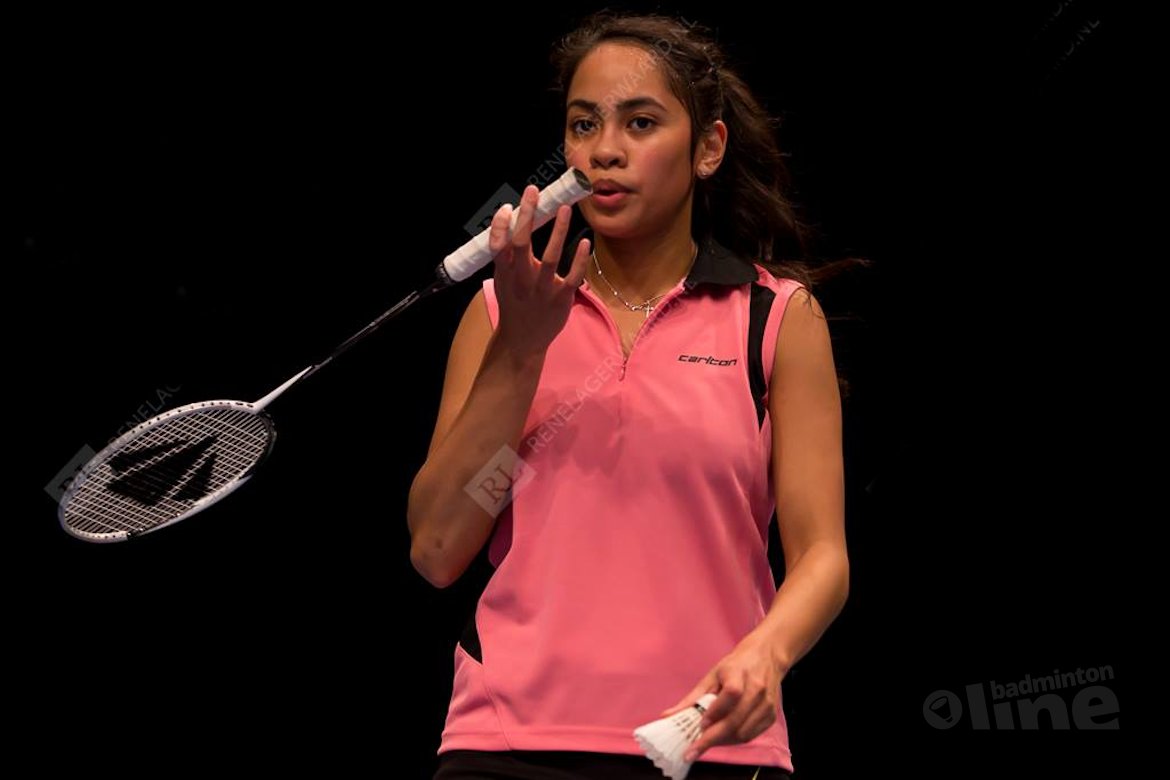 De Visch Eijbergen tegen Mahulette in vrouwenenkelfinale in Almere De Visch Eijbergen tegen Mahulette in vrouwenenkelfinale in Almere