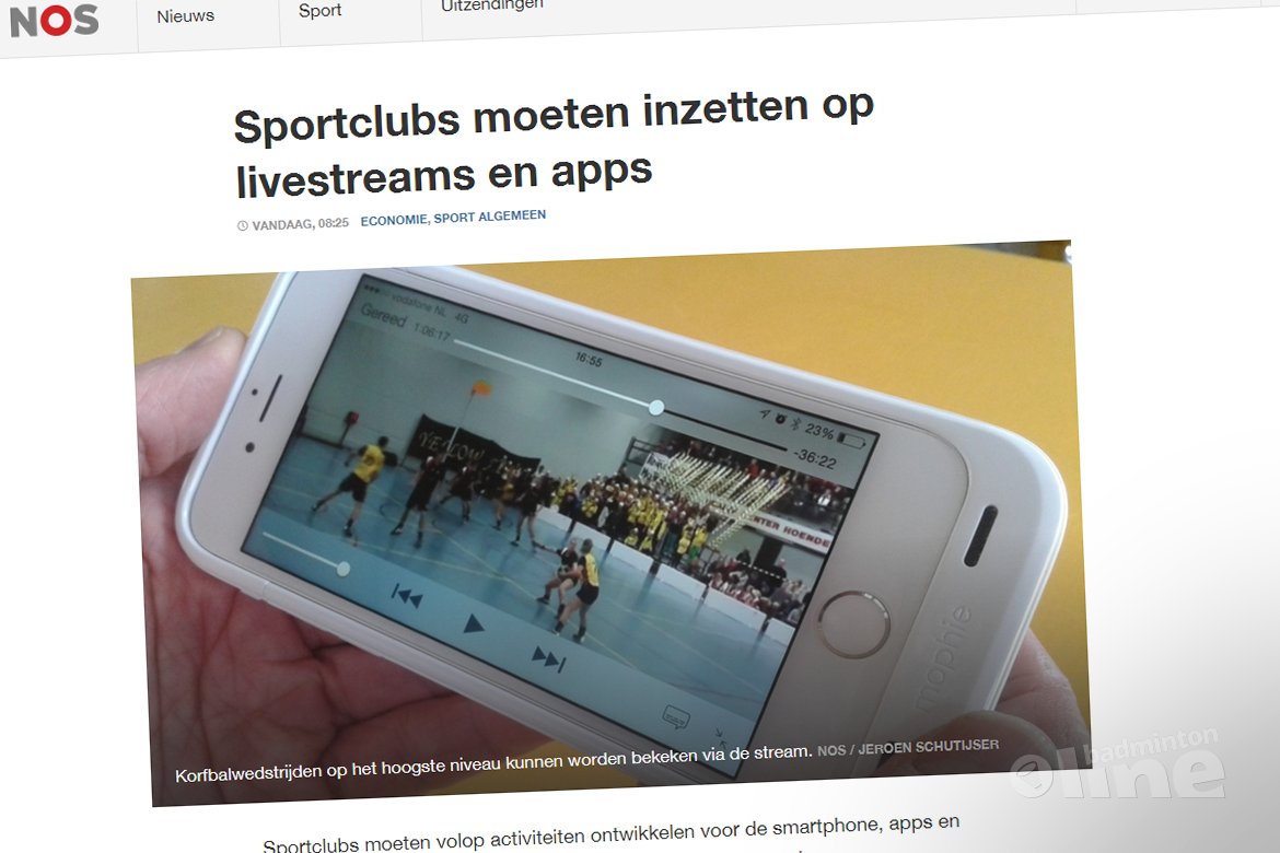 Sportclubs moeten inzetten op livestreams en apps Sportclubs moeten inzetten op livestreams en apps