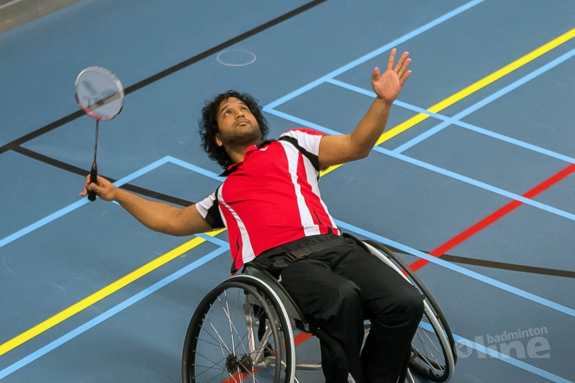 Jordy Brouwer is Nederlands Kampioen aangepast badminton in de herenenkel Jordy Brouwer is Nederlands Kampioen aangepast badminton in de herenenkel