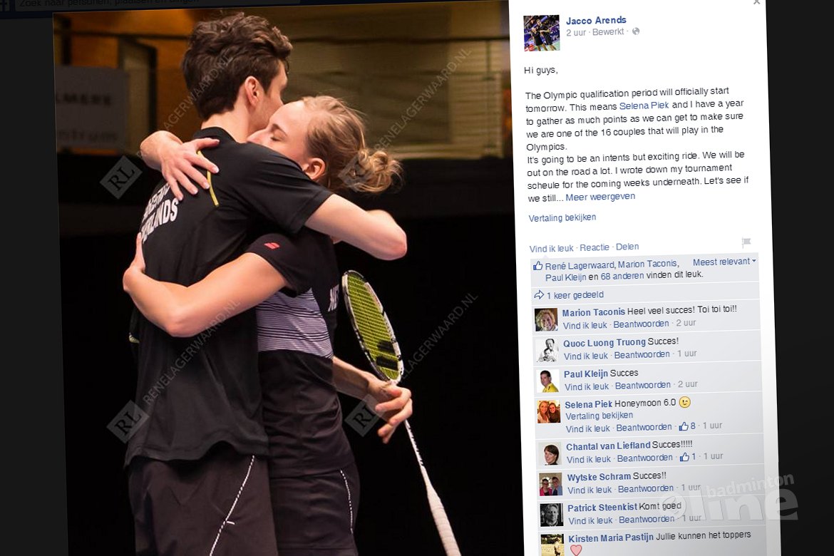 Wereldranglijst van donderdag 23 juli 2015: Piek en Arends nummer 15 Wereldranglijst van donderdag 23 juli 2015: Piek en Arends nummer 15