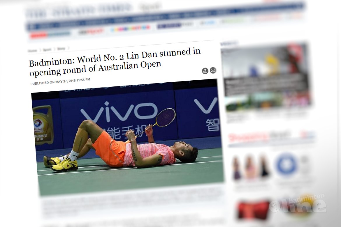 World No. 2 Lin Dan stunned in opening round of Australian Open World No. 2 Lin Dan stunned in opening round of Australian Open