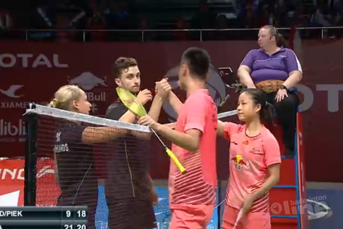 Duo Arends-Piek stunt niet nogmaals op WK badminton Duo Arends-Piek stunt niet nogmaals op WK badminton