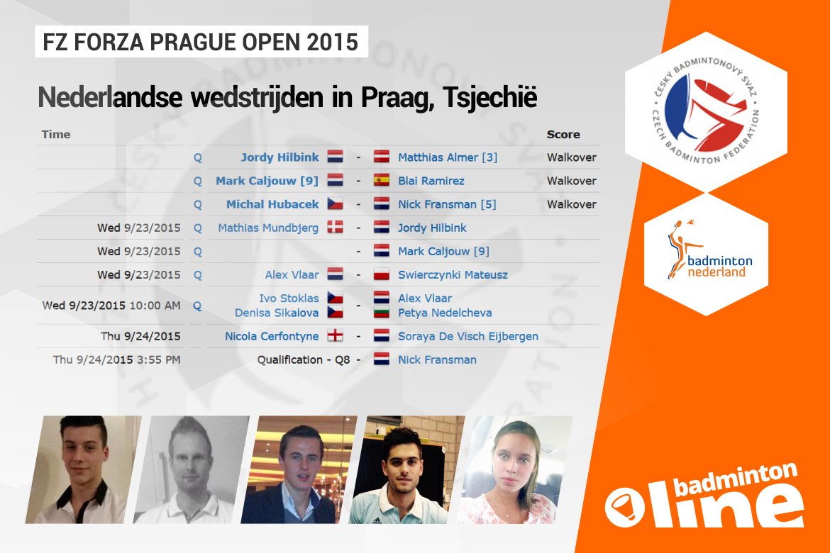 Handvol Nederlanders in Tsjechië voor Prague Open 2015 Handvol Nederlanders in Tsjechië voor Prague Open 2015