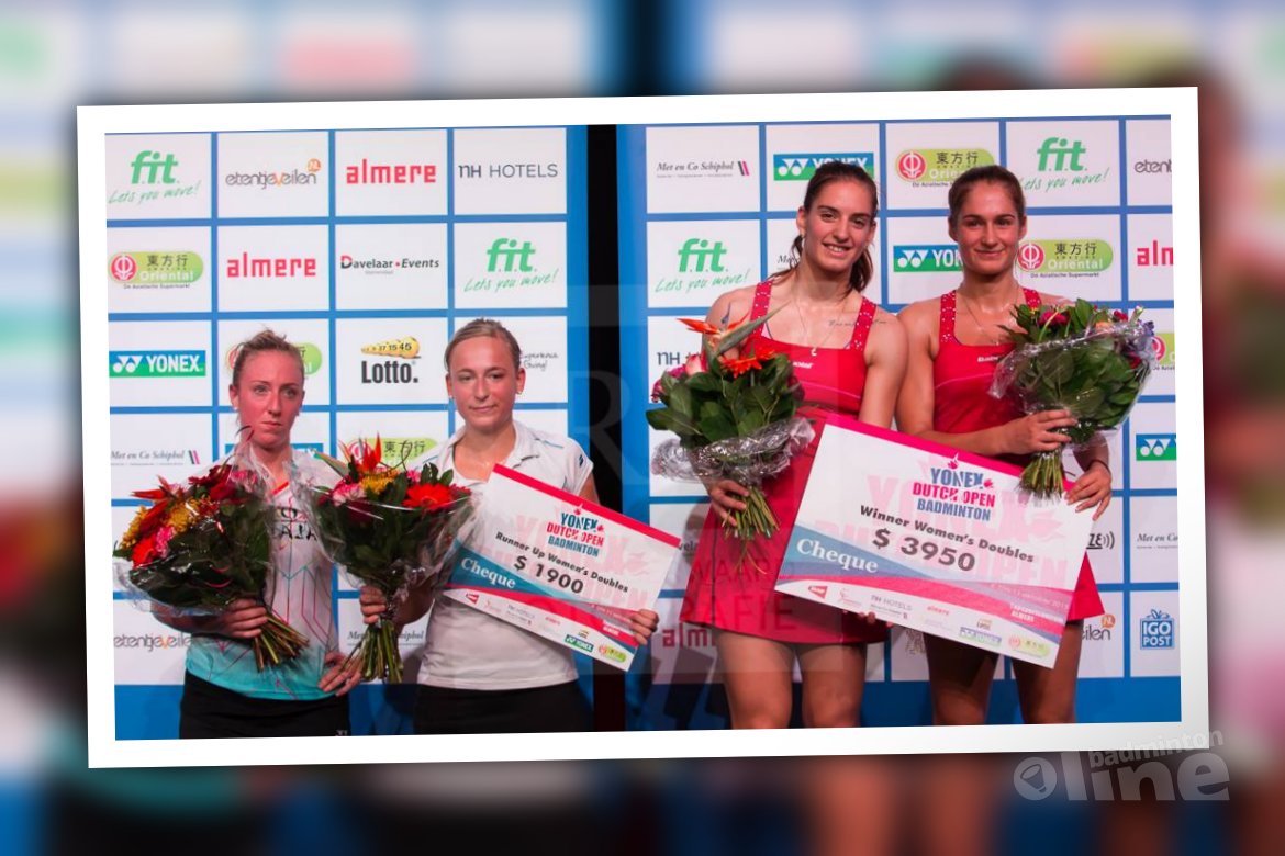 Muskens en Piek tweede in vrouwendubbel Yonex Dutch Open 2015 Muskens en Piek tweede in vrouwendubbel Yonex Dutch Open 2015