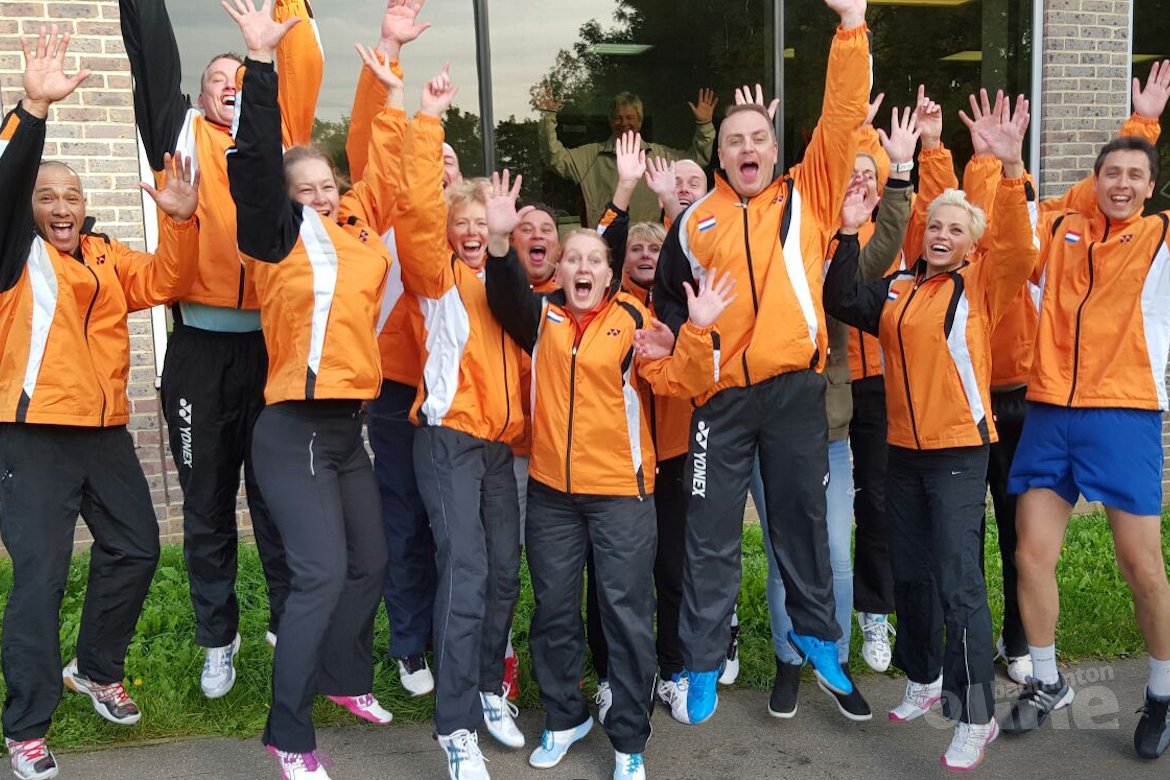 Slotdag badmintonveteranen tijdens Kent Masters Gold 2015 Slotdag badmintonveteranen tijdens Kent Masters Gold 2015