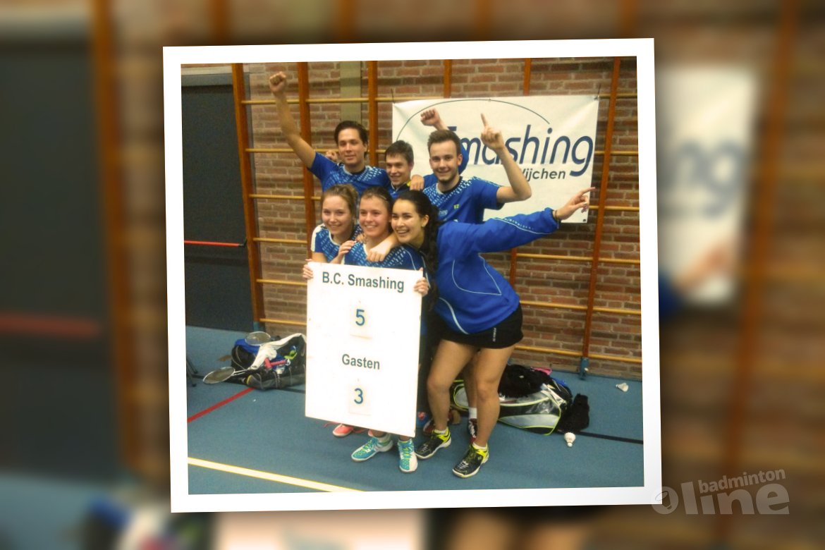 Smashing eindigt eerste helft met overwinning Smashing eindigt eerste helft met overwinning