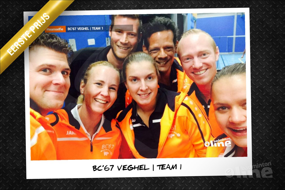 Eerste team BC'67 Veghel winnaar badmintonline.nl #teamselfie actie 2015! Eerste team BC'67 Veghel winnaar badmintonline.nl #teamselfie actie 2015!