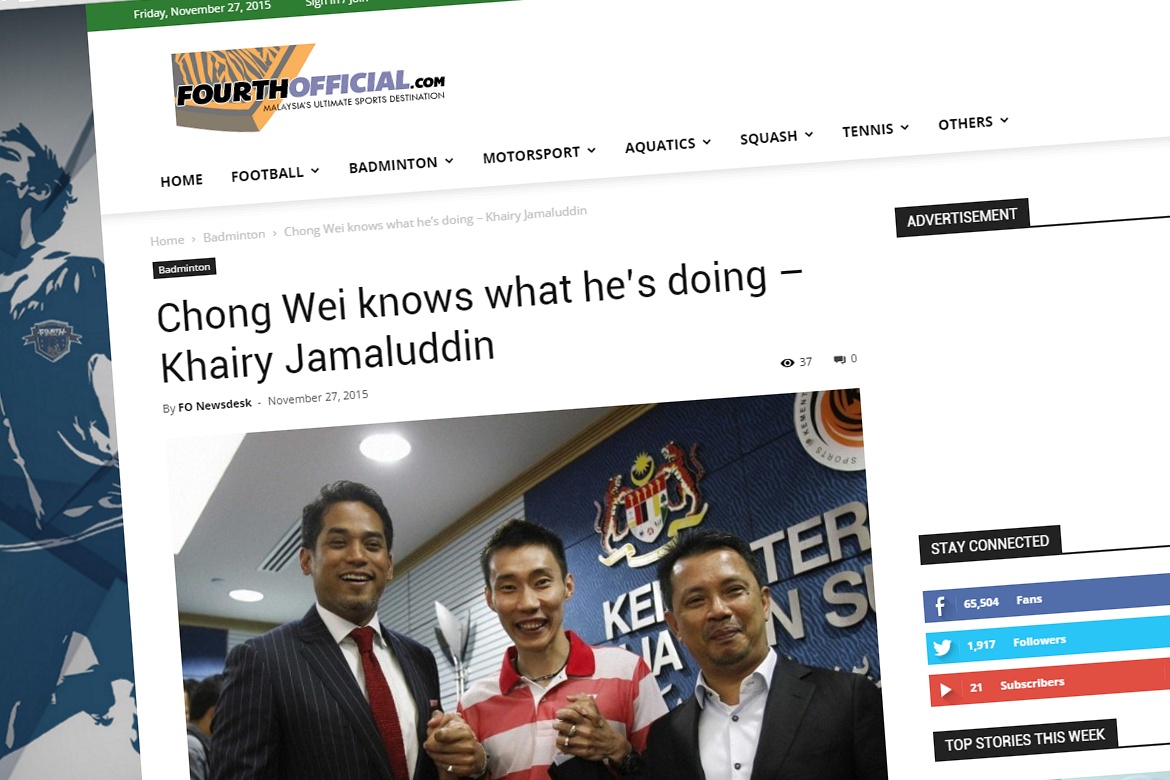 Lee Chong Wei knows what he's doing Lee Chong Wei knows what he's doing