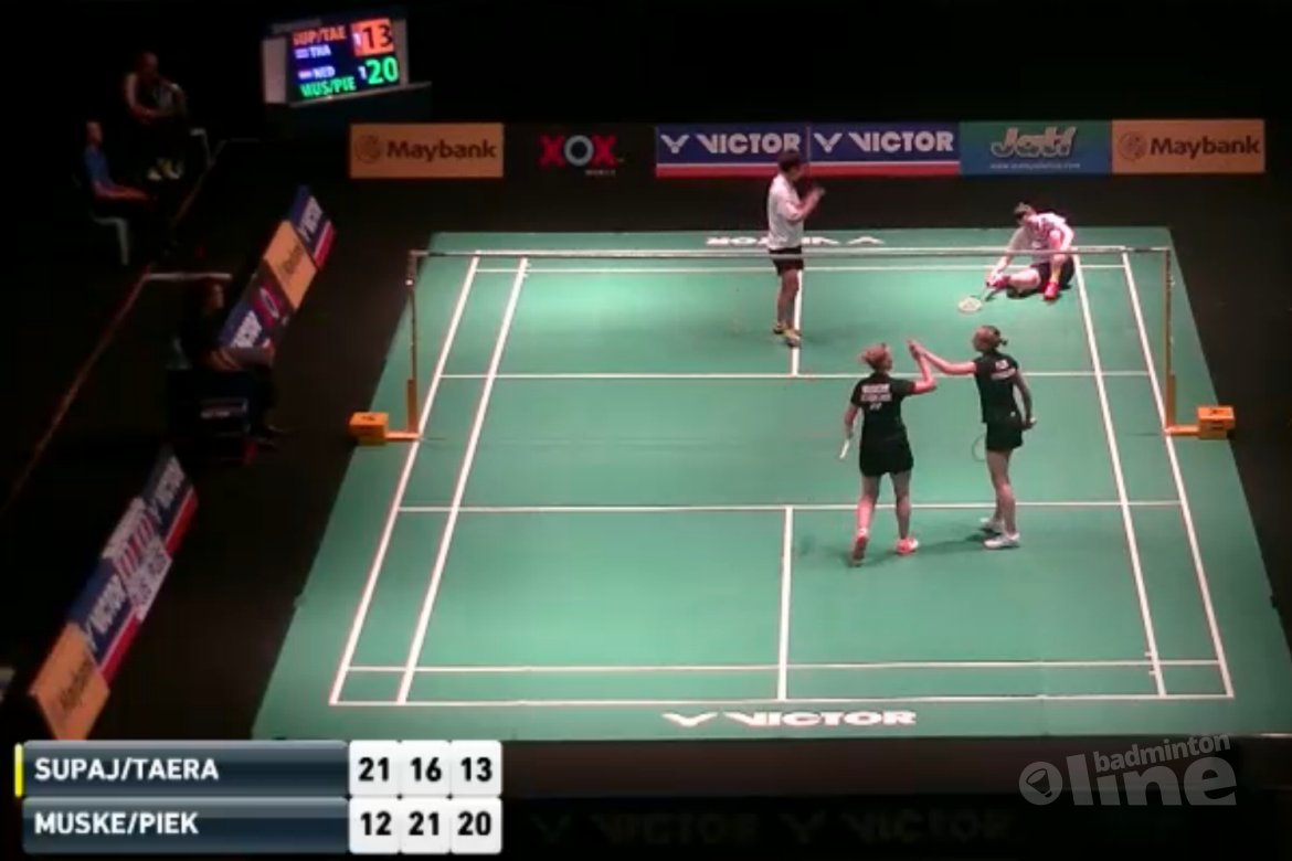Winst eerste ronde Malaysia Masters voor Piek en Muskens Winst eerste ronde Malaysia Masters voor Piek en Muskens