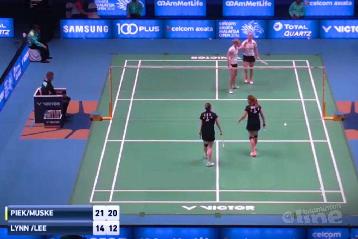 Eefje Muskens en dubbelpartner Piek probleemloos naar tweede ronde Malaysia Open Eefje Muskens en dubbelpartner Piek probleemloos naar tweede ronde Malaysia Open