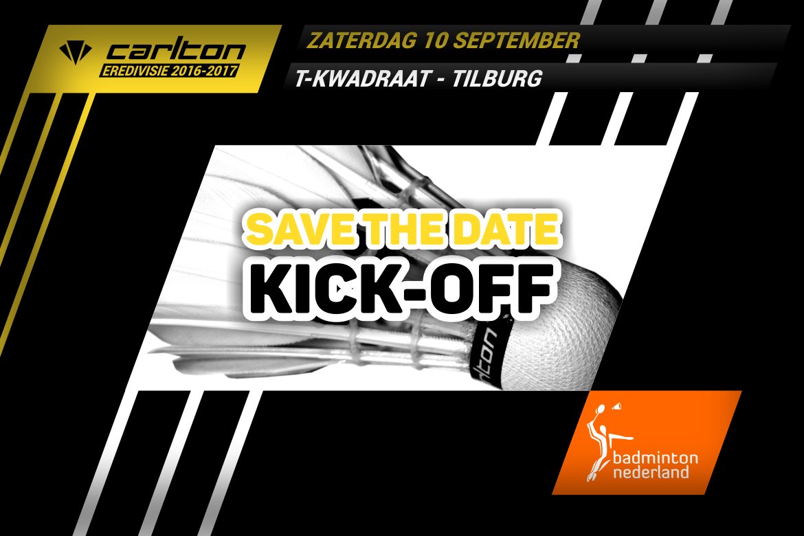 Save the date! Zaterdag 10 september kick-off Carlton Eredivisie 2016-2017 Save the date! Zaterdag 10 september kick-off Carlton Eredivisie 2016-2017