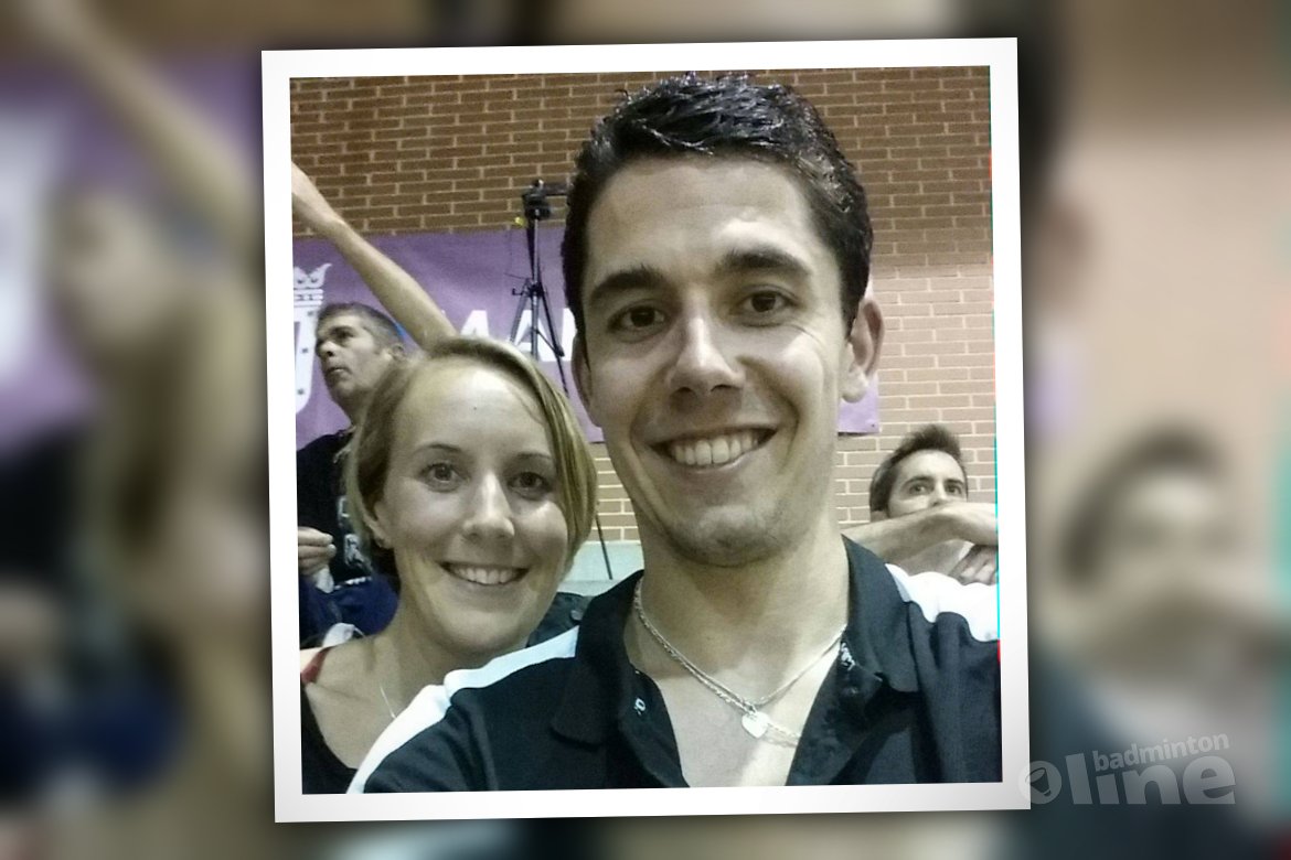 Erik Meijs speelt Spanish International met Olympier Birgit Michels op coachstoel Erik Meijs speelt Spanish International met Olympier Birgit Michels op coachstoel