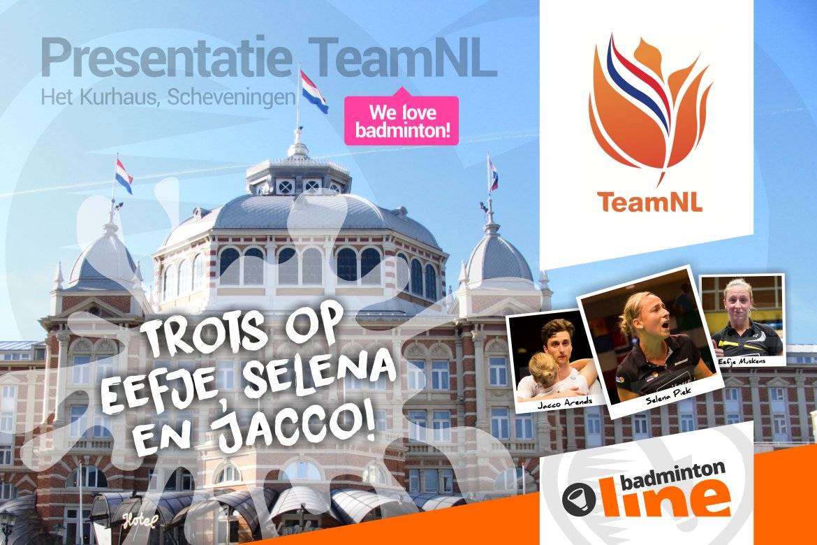 Teampresentatie atleten Rio 2016 in het Kurhaus met Jacco Arends, Selena Piek en Eefje Muskens Teampresentatie atleten Rio 2016 in het Kurhaus met Jacco Arends, Selena Piek en Eefje Muskens