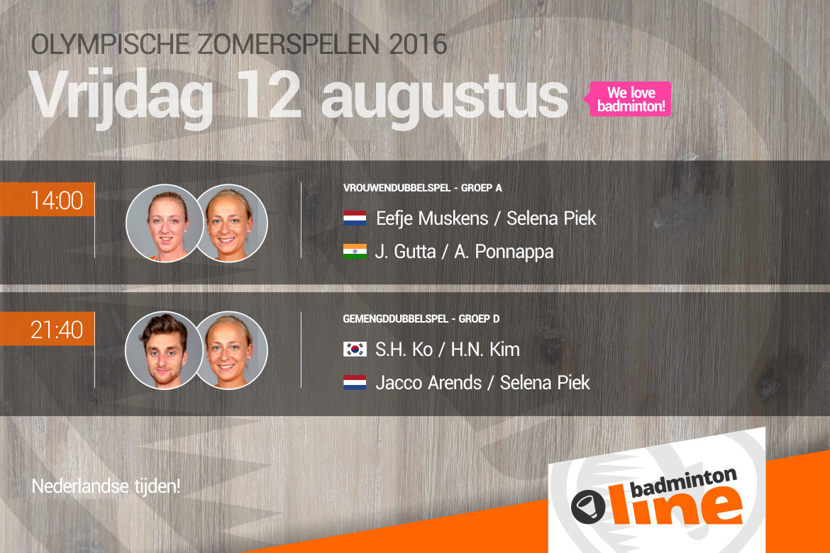 Rio 2016: voorbeschouwing tweede groepswedstrijd Jacco Arends, Selena Piek en Eefje Muskens Rio 2016: voorbeschouwing tweede groepswedstrijd Jacco Arends, Selena Piek en Eefje Muskens