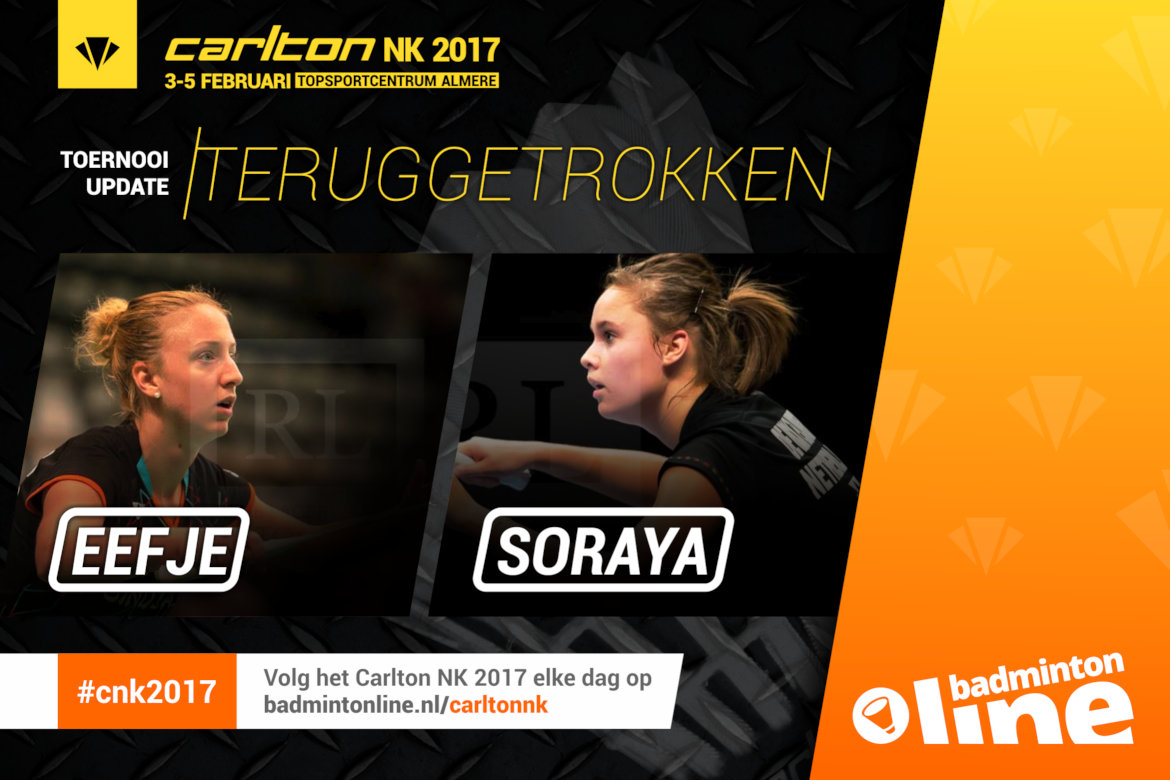 Eefje Muskens teruggetrokken uit Carlton NK Badminton Eefje Muskens teruggetrokken uit Carlton NK Badminton