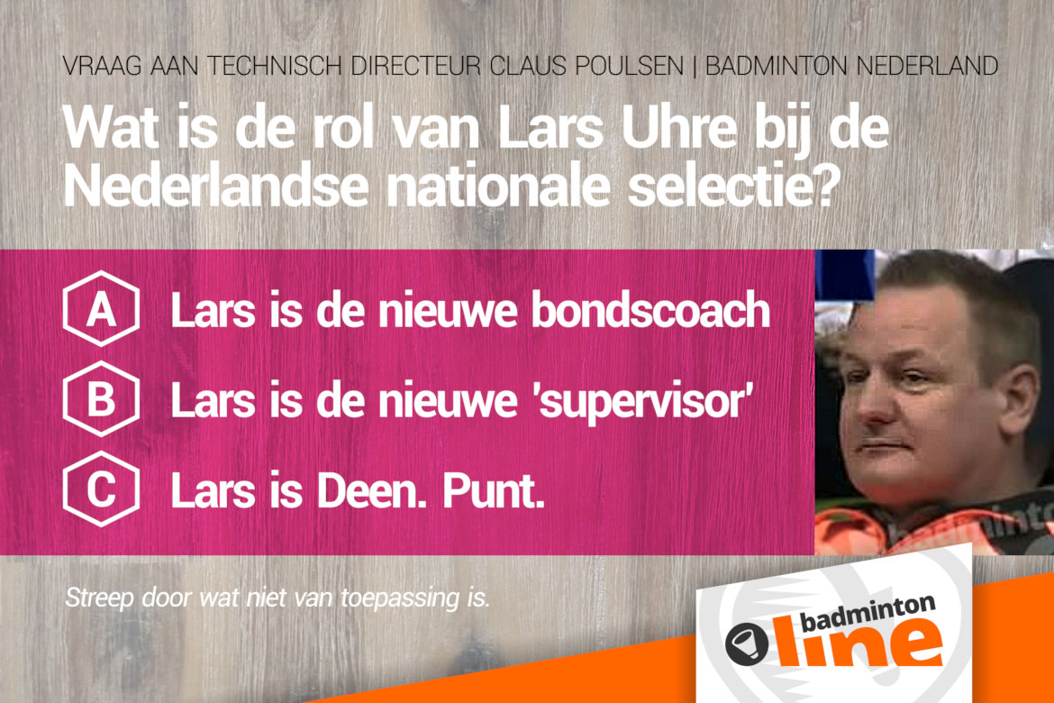 Wat is de rol van Lars Uhre bij de Nederlandse nationale selectie? Wat is de rol van Lars Uhre bij de Nederlandse nationale selectie?