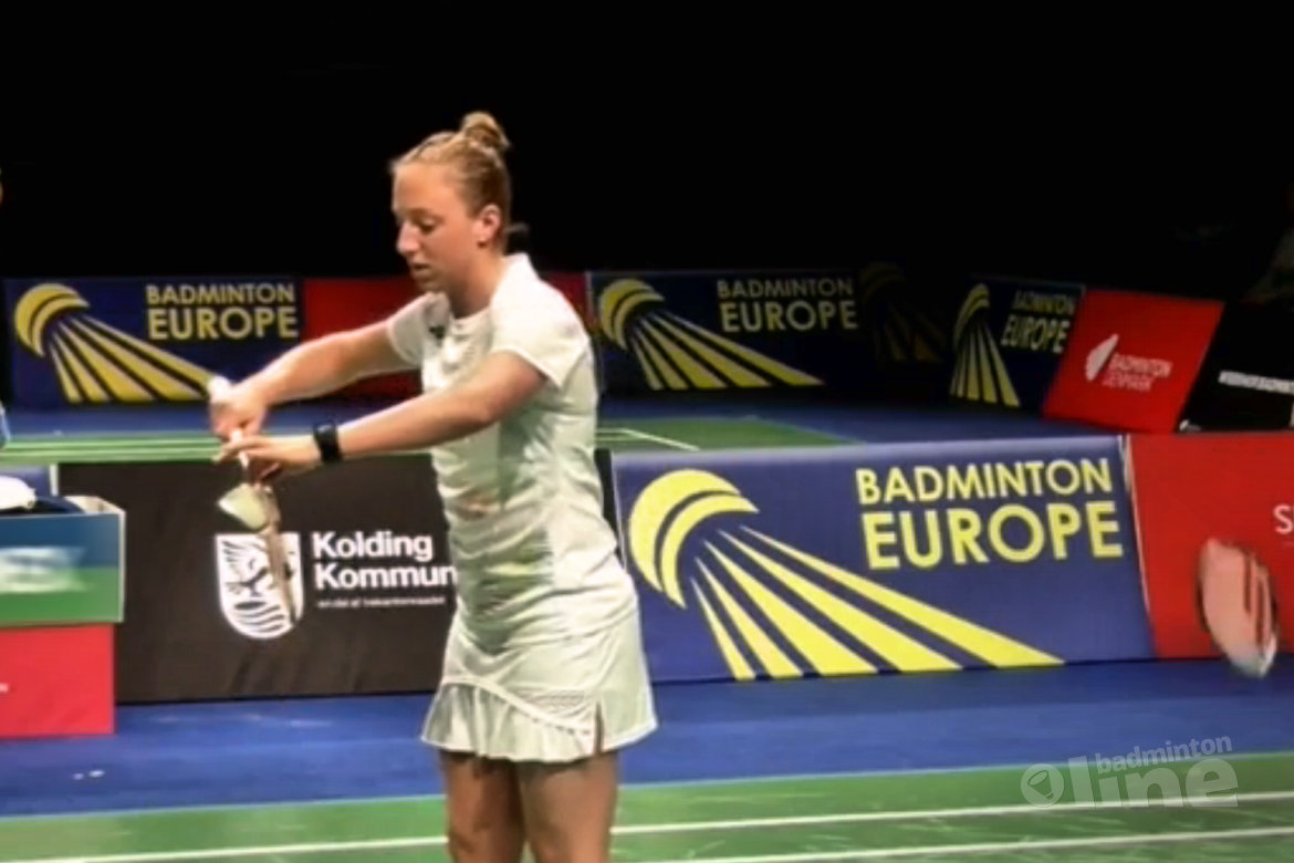 Kwartfinales voor Mark Caljouw en Eefje Muskens / Selena Piek tijdens EK Badminton Kwartfinales voor Mark Caljouw en Eefje Muskens / Selena Piek tijdens EK Badminton