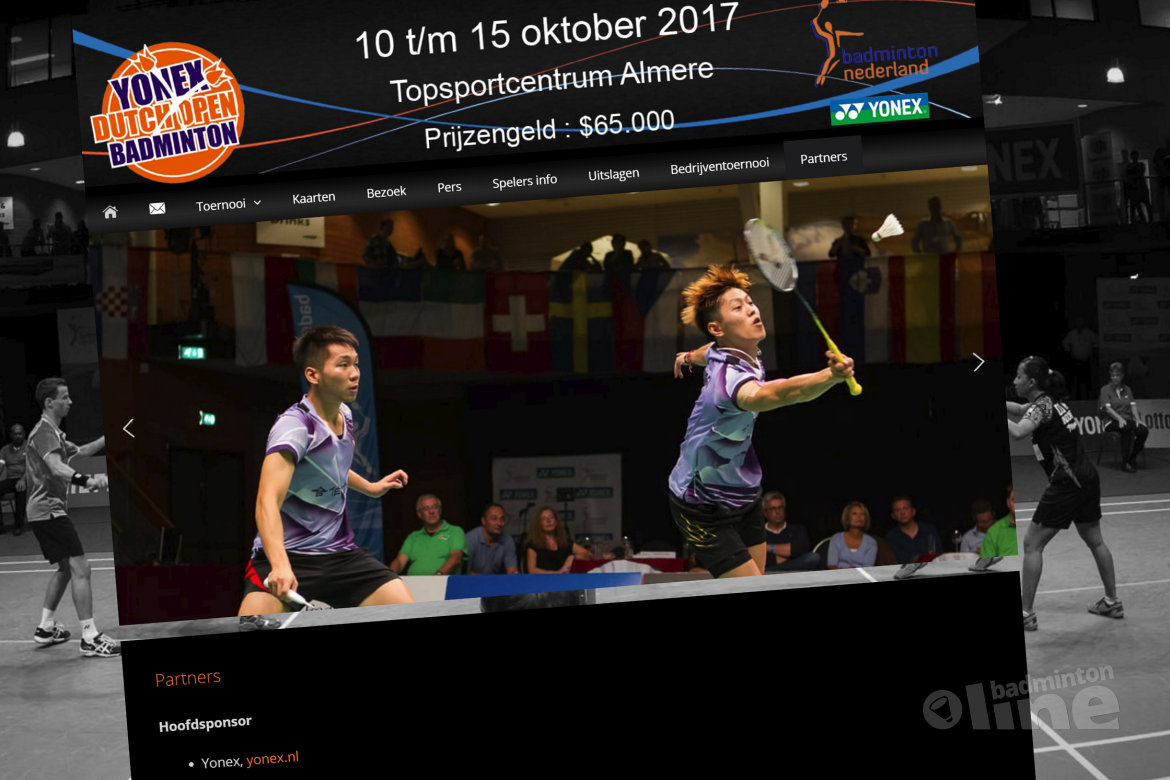 Japans badmintonmerk wederom naamsponsor Dutch Open in Almere Japans badmintonmerk wederom naamsponsor Dutch Open in Almere