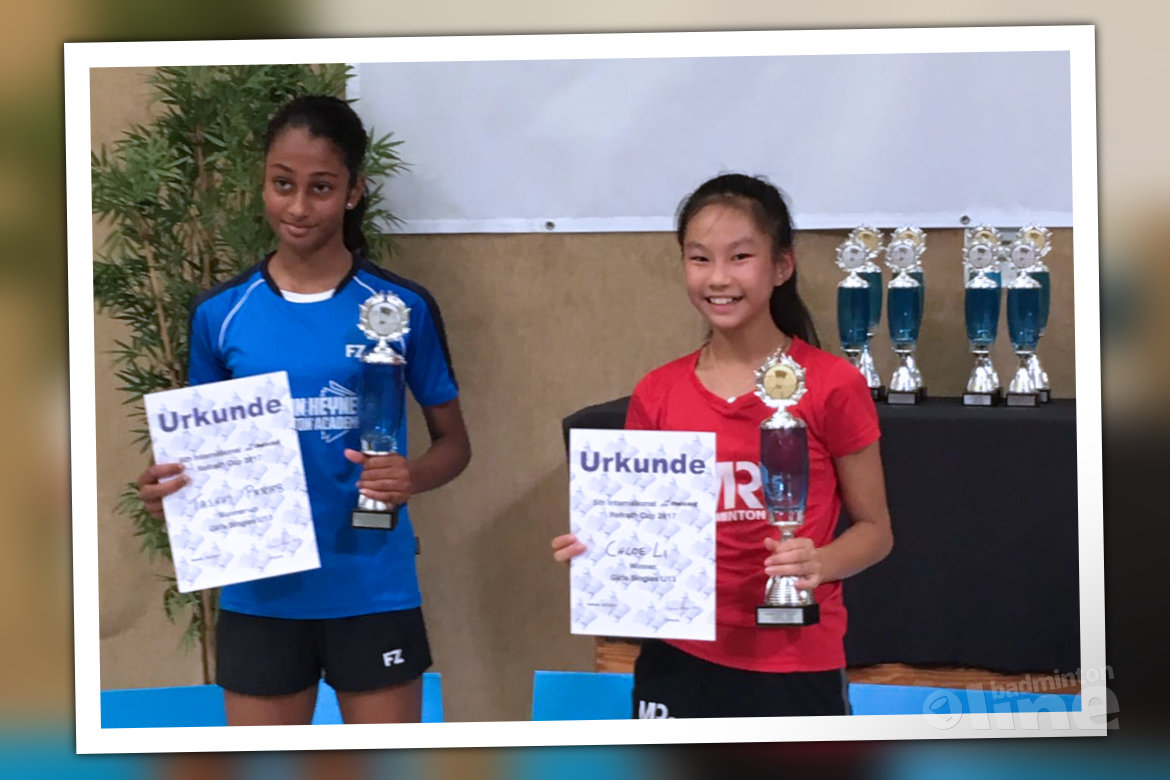 Chloe Li wint Refrath Cup 2017 Chloe Li wint Refrath Cup 2017