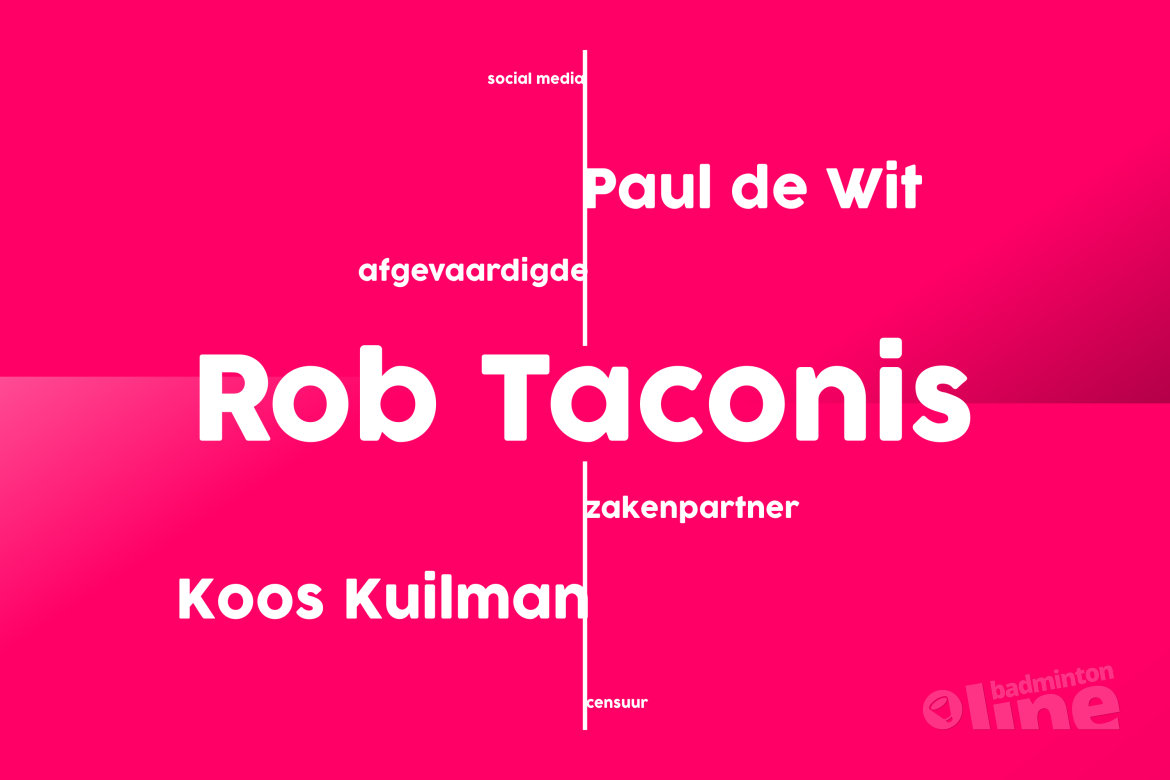 Badminton Nederland afgevaardigde Koos Kuilman over zakenpartner Rob Taconis en censuur Badminton Nederland afgevaardigde Koos Kuilman over zakenpartner Rob Taconis en censuur