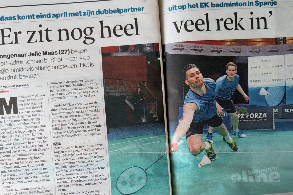 Topbadmintonner Jelle Maas: Er zit nog heel veel rek in Topbadmintonner Jelle Maas: Er zit nog heel veel rek in