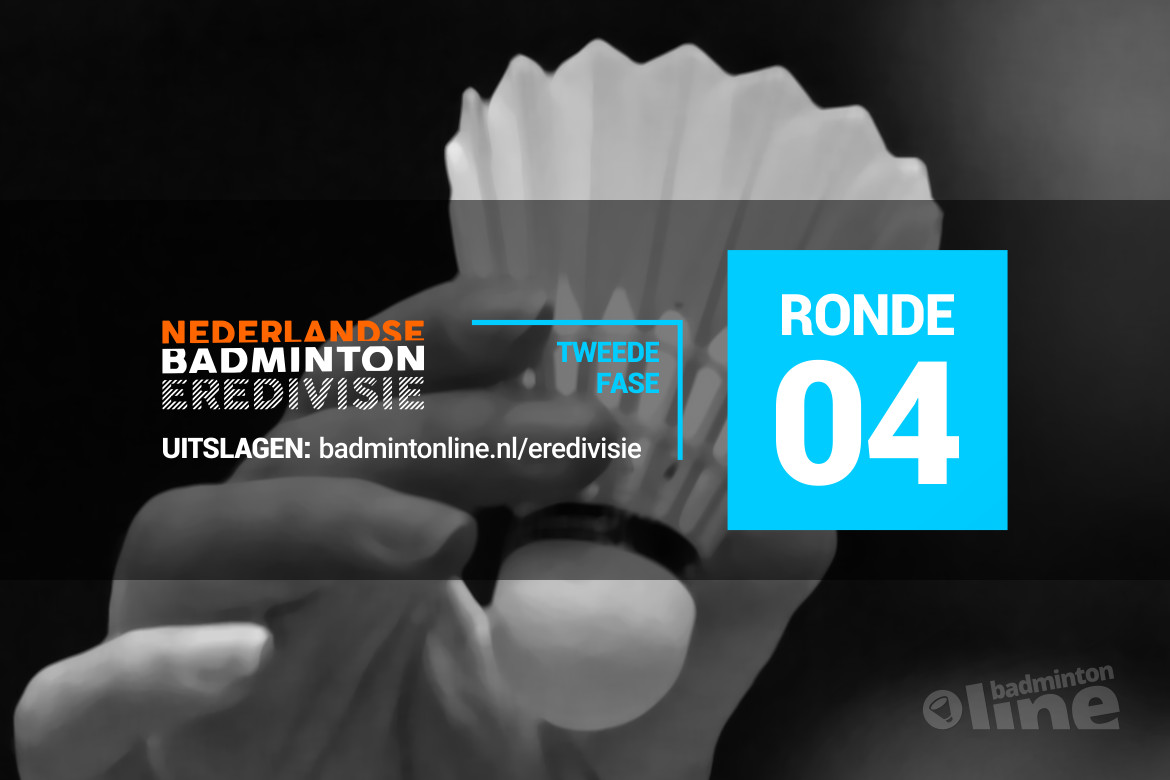 Uitslagen vierde speelronde Nederlandse Badminton Eredivisie 2018-2019 Uitslagen vierde speelronde Nederlandse Badminton Eredivisie 2018-2019