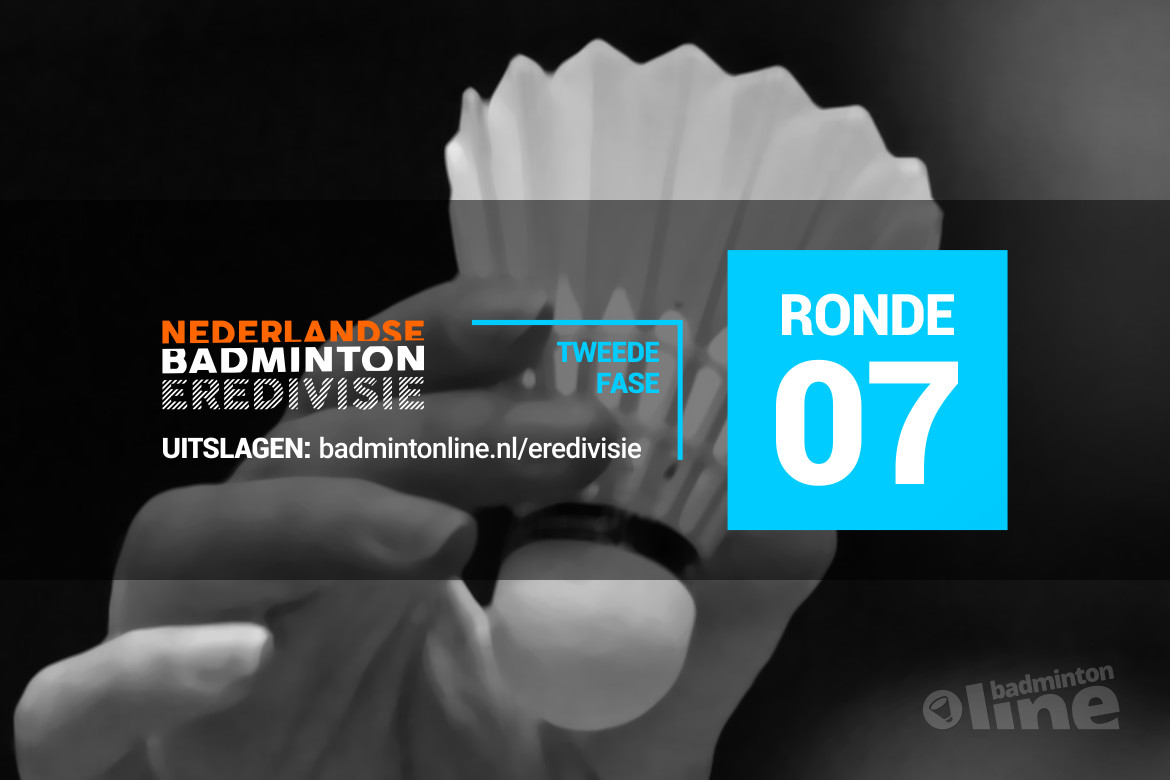 Uitslagen zevende speelronde Nederlandse Badminton Eredivisie 2018-2019 Uitslagen zevende speelronde Nederlandse Badminton Eredivisie 2018-2019