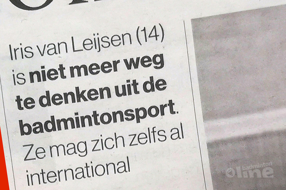 Badmintontiener Iris van Leijsen: Onderweg naar de Spelen Badmintontiener Iris van Leijsen: Onderweg naar de Spelen
