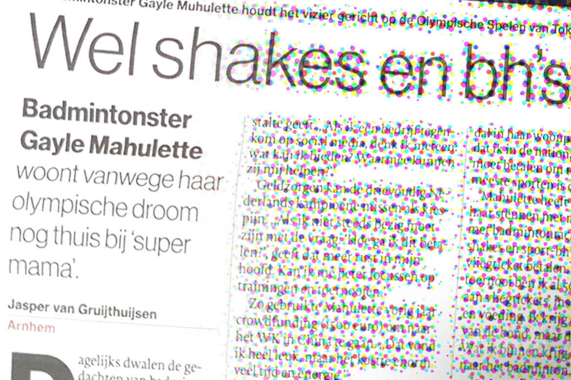 Wel shakes en bh's, geen vliegticket voor badmintonster Gayle Mahulette Wel shakes en bh's, geen vliegticket voor badmintonster Gayle Mahulette