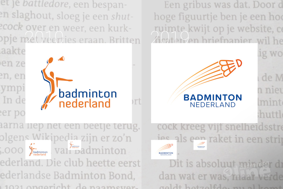Het nieuwe logo van Badminton Nederland is ook suf Het nieuwe logo van Badminton Nederland is ook suf