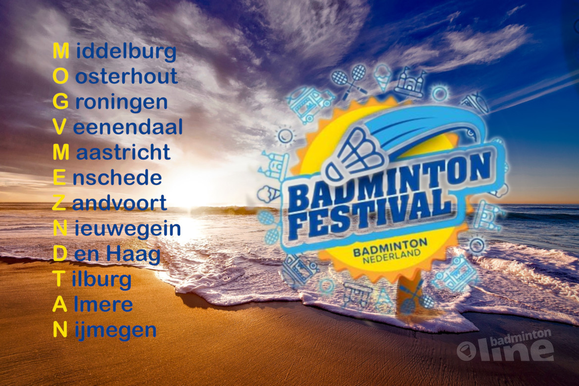 Badminton Festival 2019 begint in Middelburg en eindigt in Nijmegen Badminton Festival 2019 begint in Middelburg en eindigt in Nijmegen