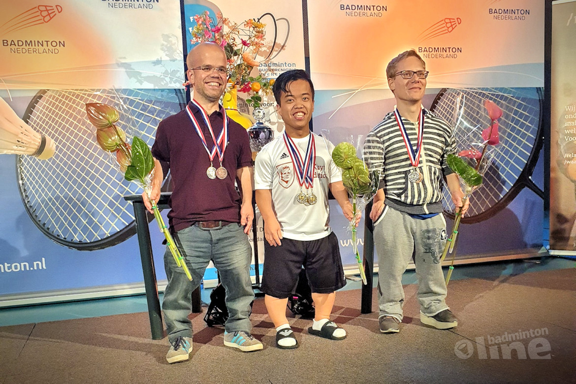 Joey Lie en Ilse van de Burgwal triomferen op NK Parabadminton 2019 Joey Lie en Ilse van de Burgwal triomferen op NK Parabadminton 2019
