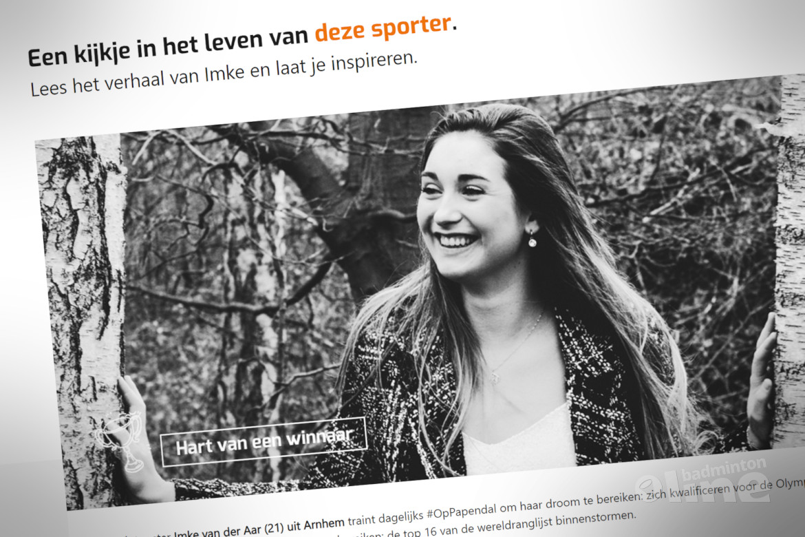 Winnen doe je zo: Imke van der Aar aan het woord Winnen doe je zo: Imke van der Aar aan het woord