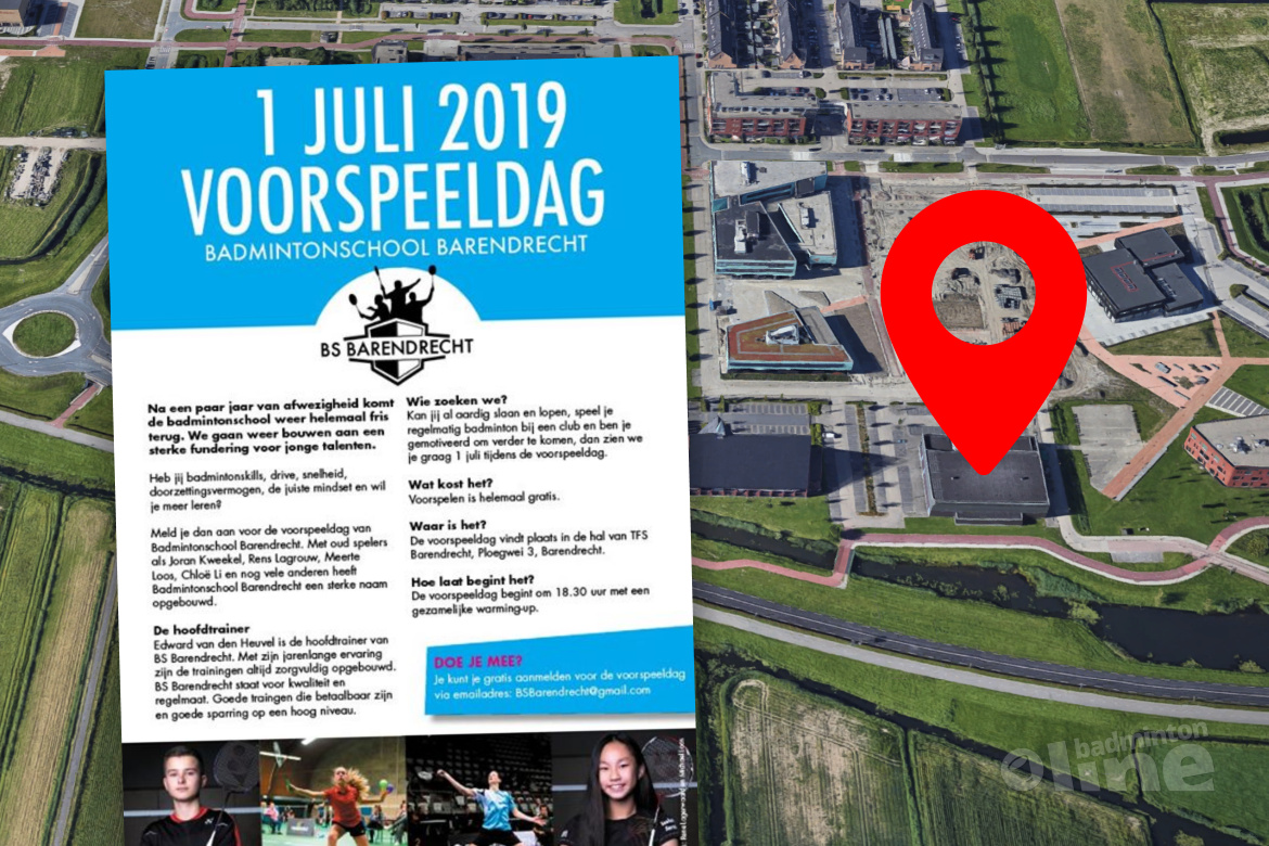 Voorspeeldag Badmintonschool Barendrecht op maandagavond 1 juli 2019 Voorspeeldag Badmintonschool Barendrecht op maandagavond 1 juli 2019
